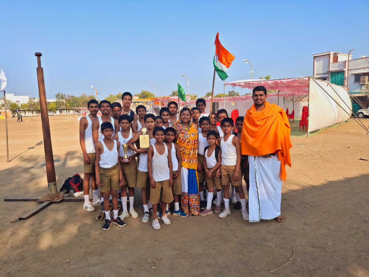 Sports Team with Teacher